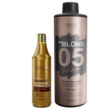 Imagem de Forever Sh Banho de Verniz 500ml + Wess ox 5 Vol. 900ml