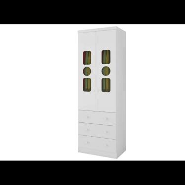 Imagem de Guarda Roupa Infantil Moveis Peroba Tedy 02 portas MDF