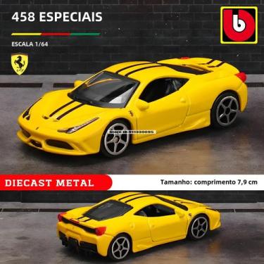 Imagem de Carros em Escala 1:64 Bburago Ferrari - Modelo de Liga Metálica - Pres