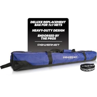 Imagem de PowerNet Bolsa De Transporte Luxo (Somente Bolsa), Serve Para Peças Rede Rebatidas Beisebol E Softball 7X7 Pés, Construção Material Resistentes Com Fundo Antiderrapante Reforçado, Compartimento Inte