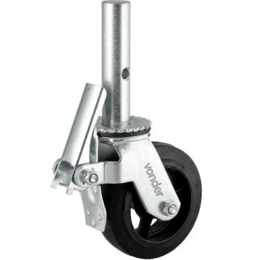 Imagem de Rodízio para andaime 6" 35 x 150 mm e freio - Vonder