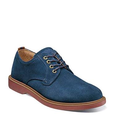 Imagem de Florsheim Boy's, Supacush Plain Toe Oxford - Criança pequena e grande, Sola de camurça/tijolo azul-marinho, 21