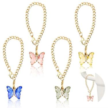 Imagem de DLDXGXNR Berloques para Stanley Cup Accessories Tumbler Handle Charm Cute Water Bottle Charms Glitter Personalizado Identificação Pingente (Amarelo)