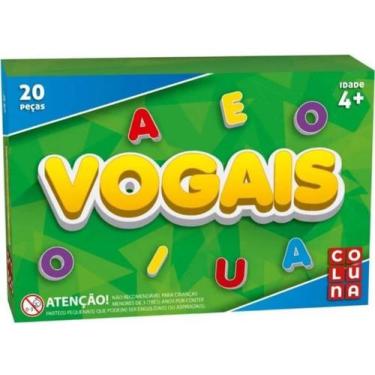 Imagem de Jogo Pegadógico Vogais 20 peças - Coluna - COLUNA (GALA)