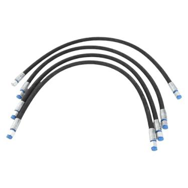 Imagem de 2pcs Mini Escavadeira de Escavadeira de Três Vias Com Mangueiras Flexíveis de 31 Polegadas e Parafuso, Material de Aço de Liga, para Escavadeiras de 1-2 Toneladas