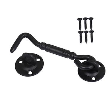 Imagem de KALLORY Fechadura de Segurança Janela Deslizante Aço Inoxidável Gancho Corrosão Portas e Instalação e Durável Proteção Confiável