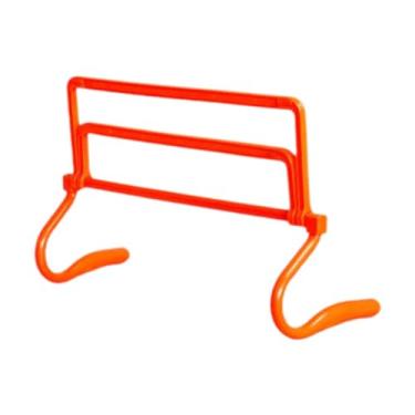 Imagem de rockible Equipamento de treinamento de velocidade e agilidade com barreiras, ajustável, conjunto de barras de salto para treino de futebol e animais de, Laranja