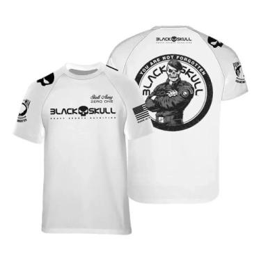 Imagem de Camiseta de treino caveira bope - Black Skull, BRANCO, M