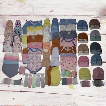 Imagem de Kit Enxoval Bebe Completo 34 Peças Menino E Menina Algodao - Tanran Ba