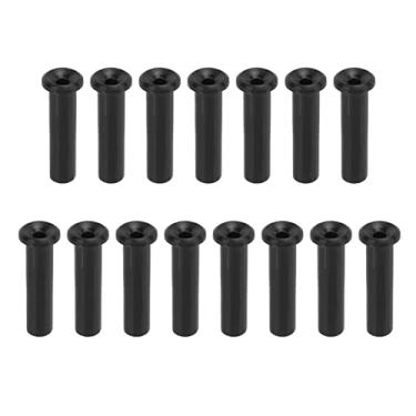 Imagem de Raquete De Tênis Tubo De Proteção De Fio Durable Nylon String Proteção Tubes Racquet Ilhós Ferramentas de reposição para raquete de tênis Stringing Black 15 pcs/Set (3,6 * 15mm)
