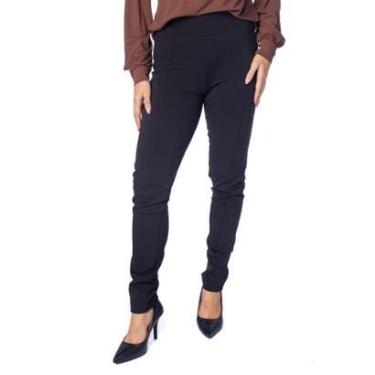 Imagem de Calça Feminina Bruna e Bia Montaria Flanelada Preto-Feminino