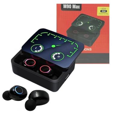 Imagem de Fone de Ouvido Bluetooth 5.3 com Case LED, Display Digital, Resistente à Água, 4-5h de Bateria, Preto