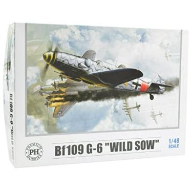 Imagem de PH Premium Hobbies Kit De Aeromodelo Plástico Bf109 G-6 "Wild Sow 1:48 137V