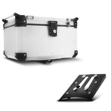 Imagem de Baú Moto Alumínio Top Case 48 Litros + Base de Fixação Super Adventure