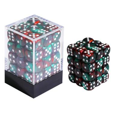 Imagem de FIGURESLAB 36PCS 12mm 6 Sided Mini Dice Set with Box, Polyhedral Dice 6 Sided Standard Game Dices for RPG D&D MTG Table Board Games Classroom Math Teaching