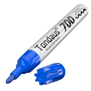 Imagem de CANETA MARCAÇÃO CIRÚRGICA 2.0 a 3.0MM AZUL 01UN TONDAUS 700, AZUL