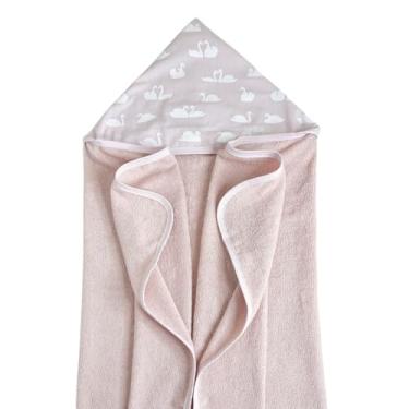 Imagem de Toalha de Banho Kids Felpuda com Capuz Cisne Rosa, Biramar Baby, Rosa
