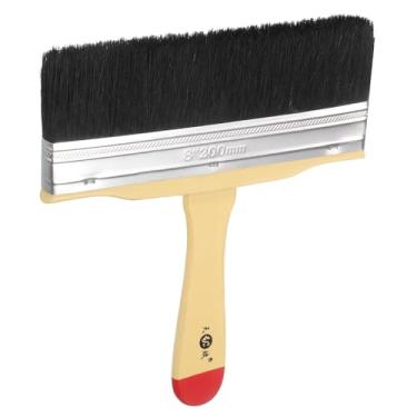 Imagem de HARFINGTON Pincéis de pintura pequenos de 20 cm de tinta plana e lascas naturais com cabo de madeira para pintura de arte faça você mesmo, móveis, cercas de armário, deck, parede, porta, guarnição