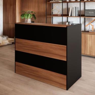 Imagem de Balcão Atendimento Recepção Consultório 120 cm x 110 cm F5 - F5 Office