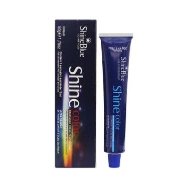 Imagem de Coloração Creme 6.7 Louro Escuro Marrom Chocolate 50g - Shine Blue