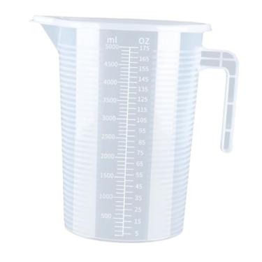 Imagem de Llazsybz Copo Medidor para Assar, Ferramenta Multifuncional para Cozinhar, Cozinhar, Assar, Restaurante, Medidas Precisas, Alça Portátil com Balança, 5000ml