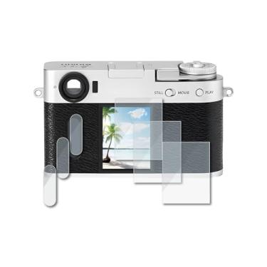 Imagem de iDaPro Protetor de tela para Fujifilm X-Half/X-HF1 vidro temperado 【3 peças】 + tela Fuji X Half 【3 peças】, dureza 9H | antiarranhões | livre de bolhas