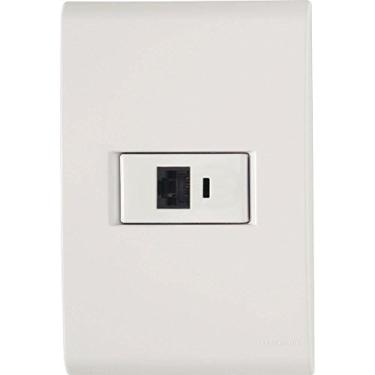 Imagem de Tomada Tramontina Liz Rj11 2x4 C/ Placa