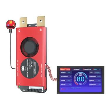 Imagem de DALY Tela BMS 48V 16S 200A - BMS inteligente com tela LCD sensível ao toque de 4,3 polegadas, módulo Bluetooth WiFi suporta RS485 CAN para carrinhos de golfe LiFePO4 de 48 V, motores elétricos