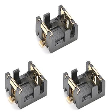 Imagem de Fielect 4 peças AG13/LR44 botão horizontal moeda suporte de bateria terminais de solda botão célula suporte de bateria preta caixa recipiente