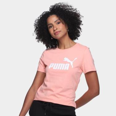 Imagem de Camiseta Puma Casal Feminina, Rosa, GG