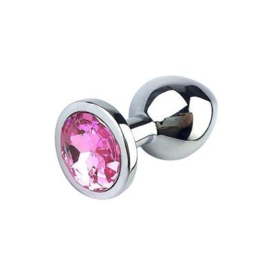 Imagem de Plug Anal com Joia em Aço Inox Médio Dilatador Anal Sex Shop - SI