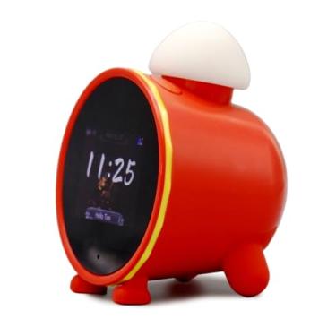 Imagem de Relógio inteligente AI com ChatGPT, WiFi Connect Voice Assistant Sound Clock Alarm com 2,8 polegadas para despertar despertador para crianças e crianças