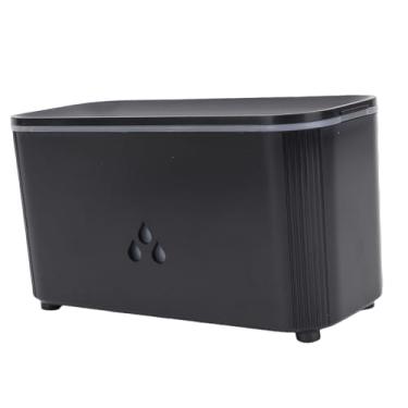Imagem de TOPINCN Umidificador de Incêndio, Difusor de Aromaterapia Silenciosa, um Helener de óleo Essencial para Desktop Com 7 Luzes Coloridas e Design de Lareira Elétrica para Quarto de (Preto)