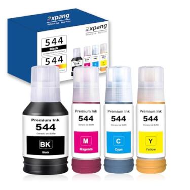 Imagem de Substituição de frascos de refil de tinta T544 544 para Eps 544 T544120 T544220 T544320 T544420 Tinta compatível com L1210 L1250 L3110 L3150 L3160 L3210 L32210 50 L 3 251 impressoras L3260 L5290 L5590