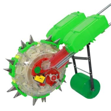 Imagem de 5 mouths,Ferramentas portáteis de semeadora de jardinagem com pressão manual com 12 placas de sementes, semeadura e adubação simultâneas, para plantio de cânhamo, milho, algodão soja amendoim