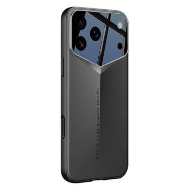 Imagem de FWYANZH Capa para iPhone 17 Pro Max/17 Pro, proteção total de lente fina à prova de choque capa traseira elegante PC Business Shell, preta, 17 Pro Max