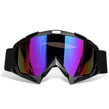 Imagem de ZEMFAY Óculos de motocross Dirt Bike, à prova de vento, à prova de poeira, antiembaçamento, quadriciclo, motocross, com proteção UV, corrida off-road para homens, mulheres e jovens