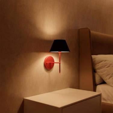 Imagem de Arandela luminária De Parede Clássica interna de alumínio e bivolt com