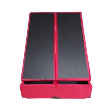 Imagem de Baú Casal Bipartido - RN Cama Box, Vermelho