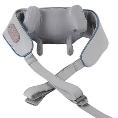 Imagem de Massageador Elétrico Recarregável Shiatsu | Aquecimento, 8 Rolos, Alívio de Dores, Relaxamento para Pescoço, Ombros, Coxas e Costas