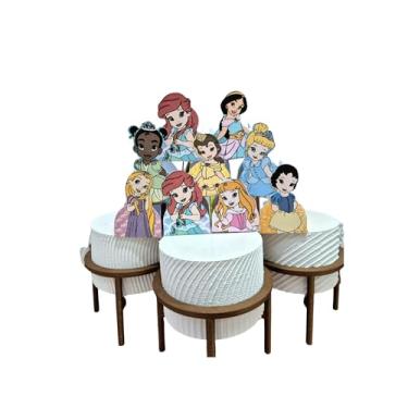 Imagem de Forminhas para Doces Tema Princesas Aquarela— Decoração de Festa Infantil, Lembrancinha, Mesa de Doces Personalizada — Kit com 50 unidades