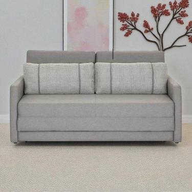 Imagem de Sofá Cama 2 Lugares Queen 75cmx176cm Cinza Claro