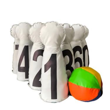 Imagem de Boliche Infantil Números Pedagógico Educativo Escolar - Brink Sul