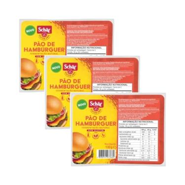 Imagem de Kit com 3 Pacotes de Pão de Hambúrguer sem Glúten de 130g cada - Schar