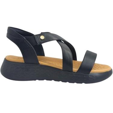 Imagem de Sandália Feminina Casual Dia a Dia Passeio Anatômica com Elástico Calce Fácil Ultra Conforto Comfortflex 2547402