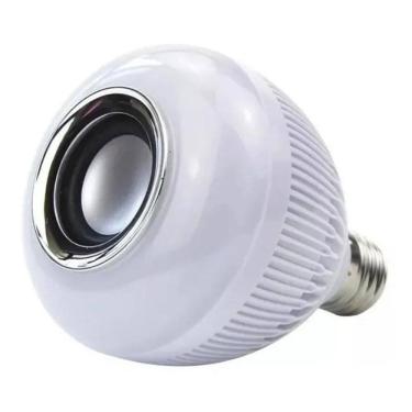 Imagem de Lâmpada Led Musical Rgb Bluetooth Controle Remoto 8 Cores