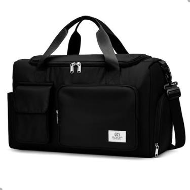 Imagem de Bolsa Mala de Mão Bordo Matelassê Espaçosa  Viagem, Multiuso, Mala Gra