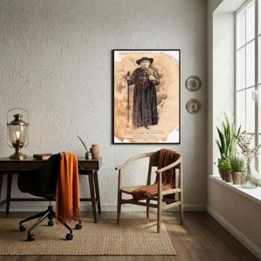 Imagem de Quadro Decorativo Padre Cícero - 70x50cm - Quadros On-line, Moldura Pr