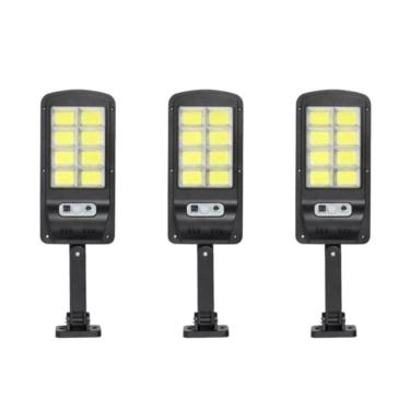 Imagem de Kit de holofotes solares LED 160COB com sensor de movimento PIR