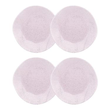 Imagem de Conjunto 4 Pratos Rasos 27,5cm Ryo Pink Sand Porcelana Oxford